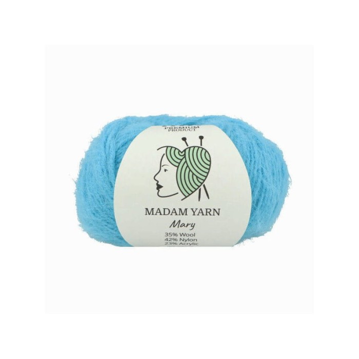Madam Yarn Mary 208 turkusowy