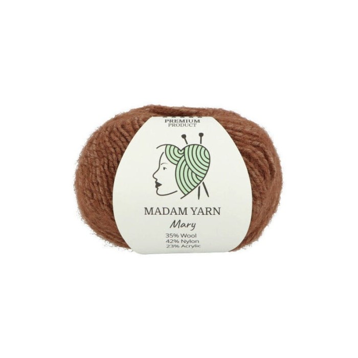 Madam Yarn Mary 299 brązowy