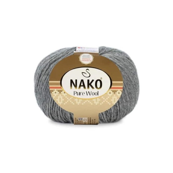 Nako Pure Wool 194 ciemny szary