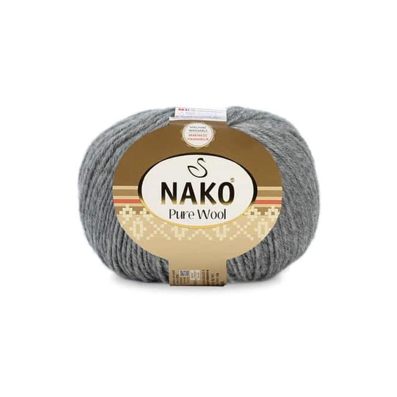 Nako Pure Wool 194 ciemny szary