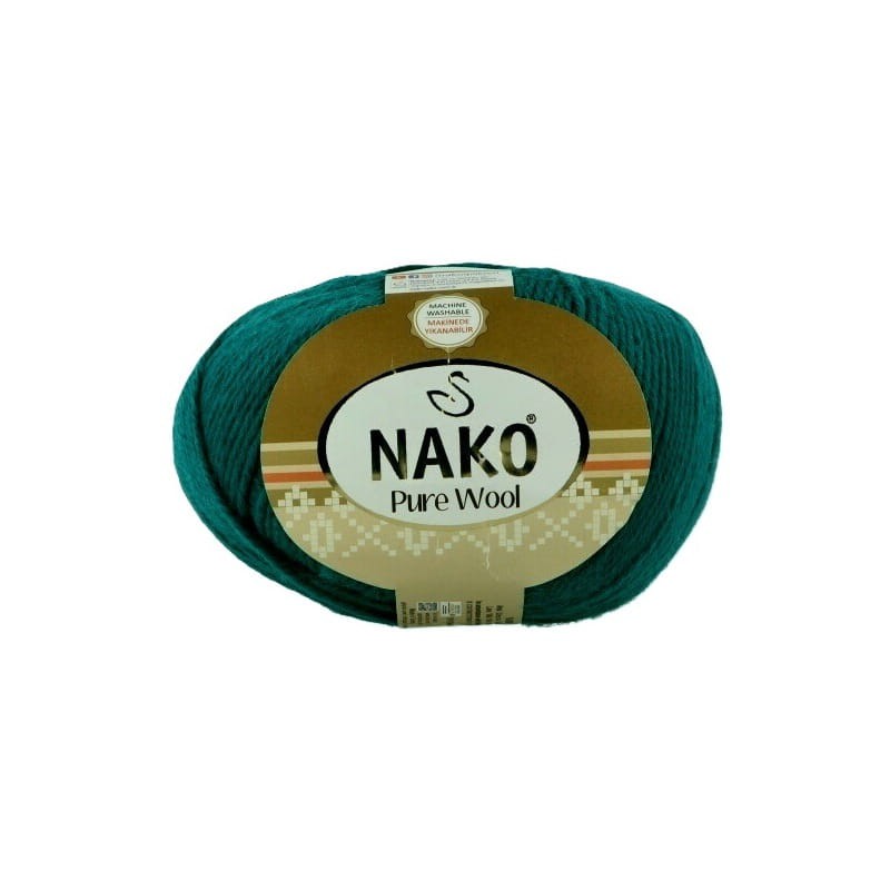 Nako Pure Wool 10327 morska zieleń