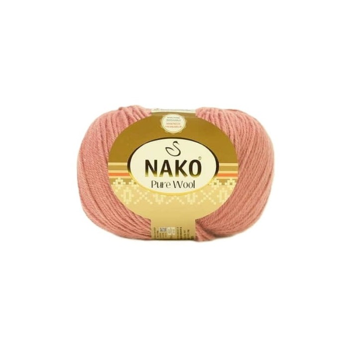 Nako Pure Wool 11948 pudrowy róż