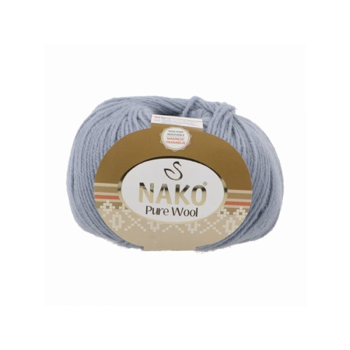 Nako Pure Wool 12349 szaro niebieski