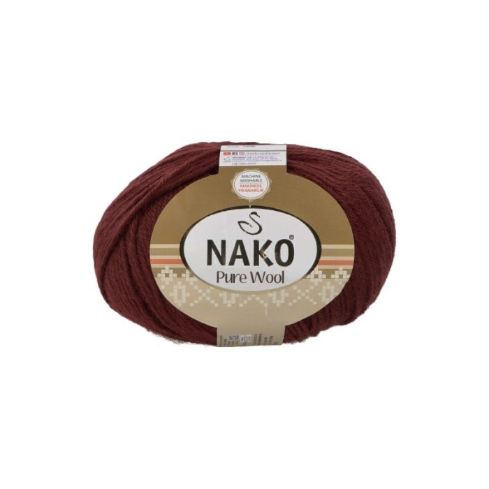 Nako Pure Wool 13863 brązowy