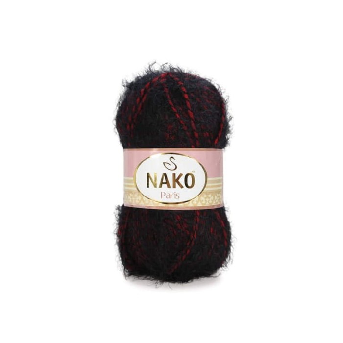 Nako Paris 21306 czarno czerwony melanż
