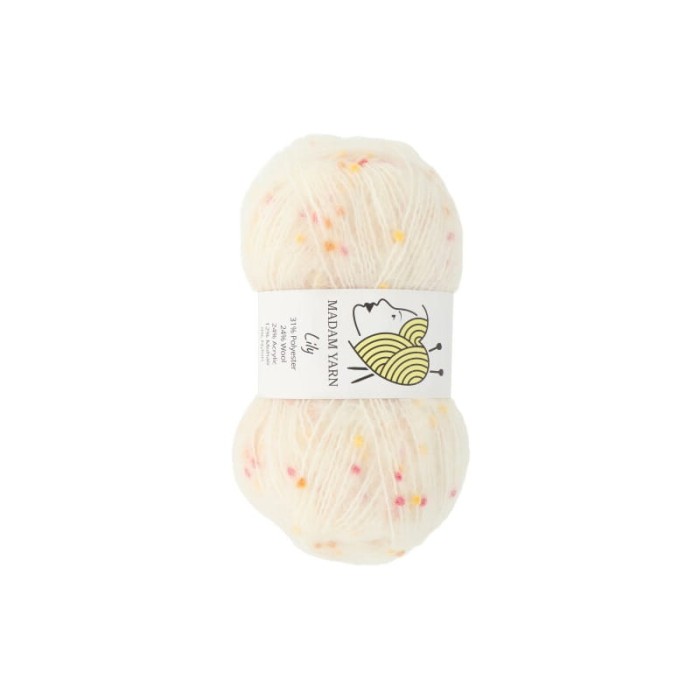 Madam Yarn Lily 102 jasny beż