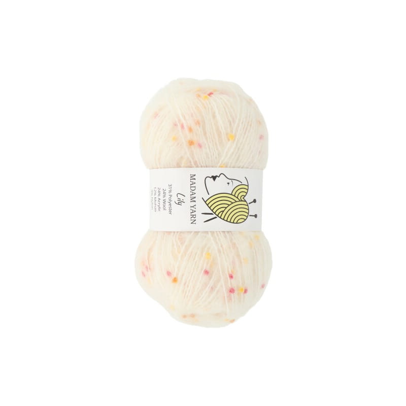 Madam Yarn Lily 102 jasny beż