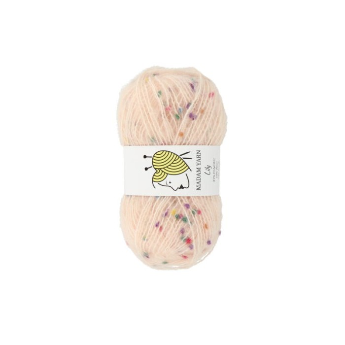 Madam Yarn Lily 132 jasny róż