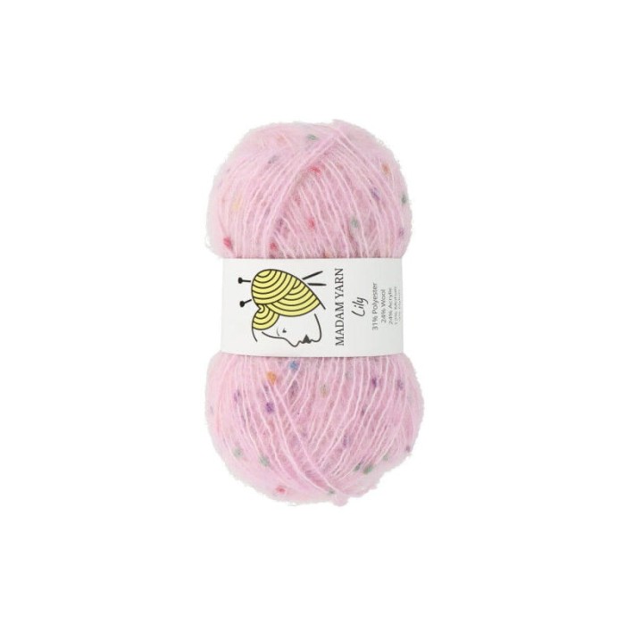 Madam Yarn Lily 134 różowy