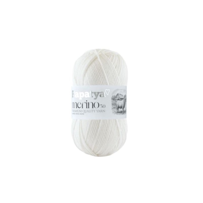 Papatya Merino 50 biały 1000