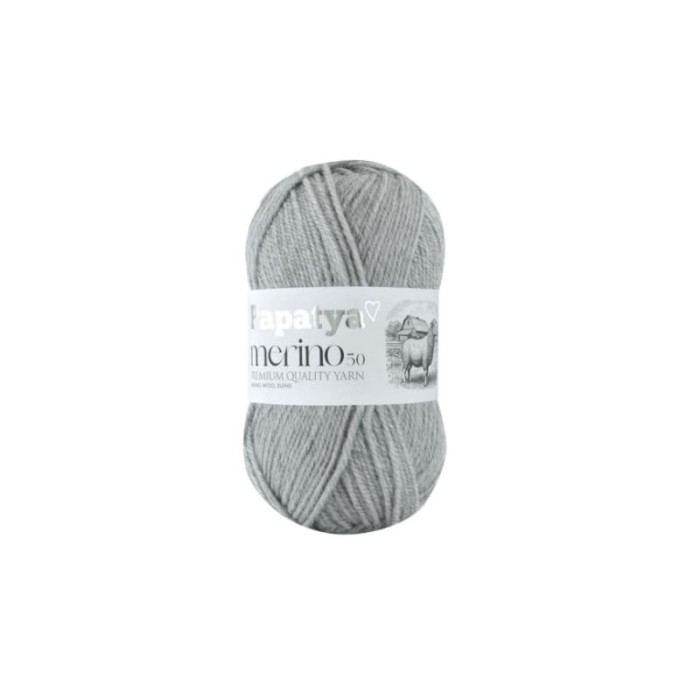 Papatya Merino 50 jasny szary 2140