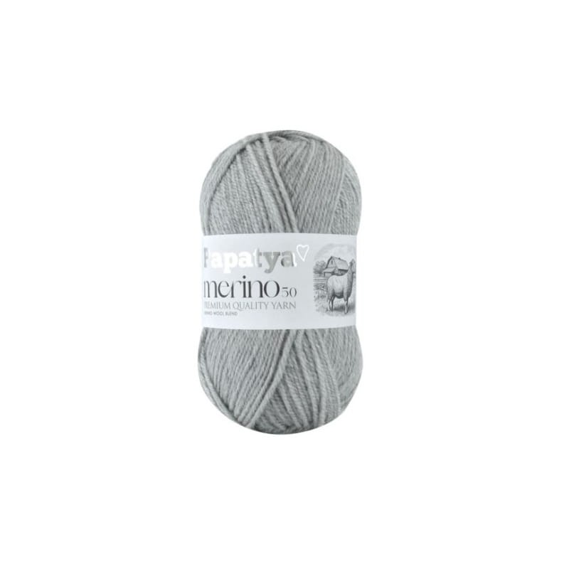 Papatya Merino 50 jasny szary 2140