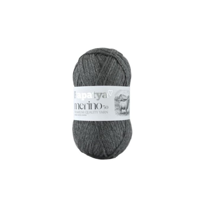 Papatya Merino 50 ciemny szary 2180