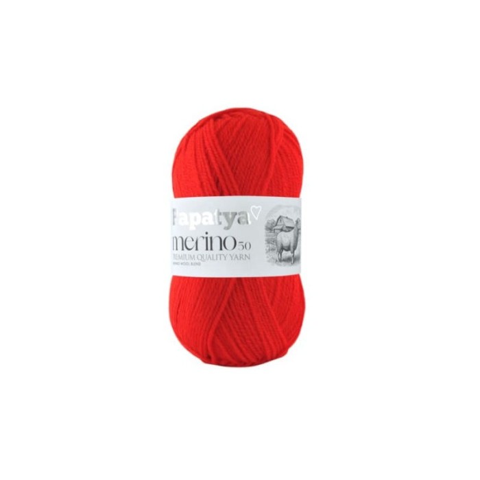 Papatya Merino 50 czerwony 3070