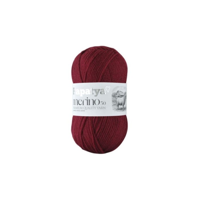 Papatya Merino 50 bordowy 3230