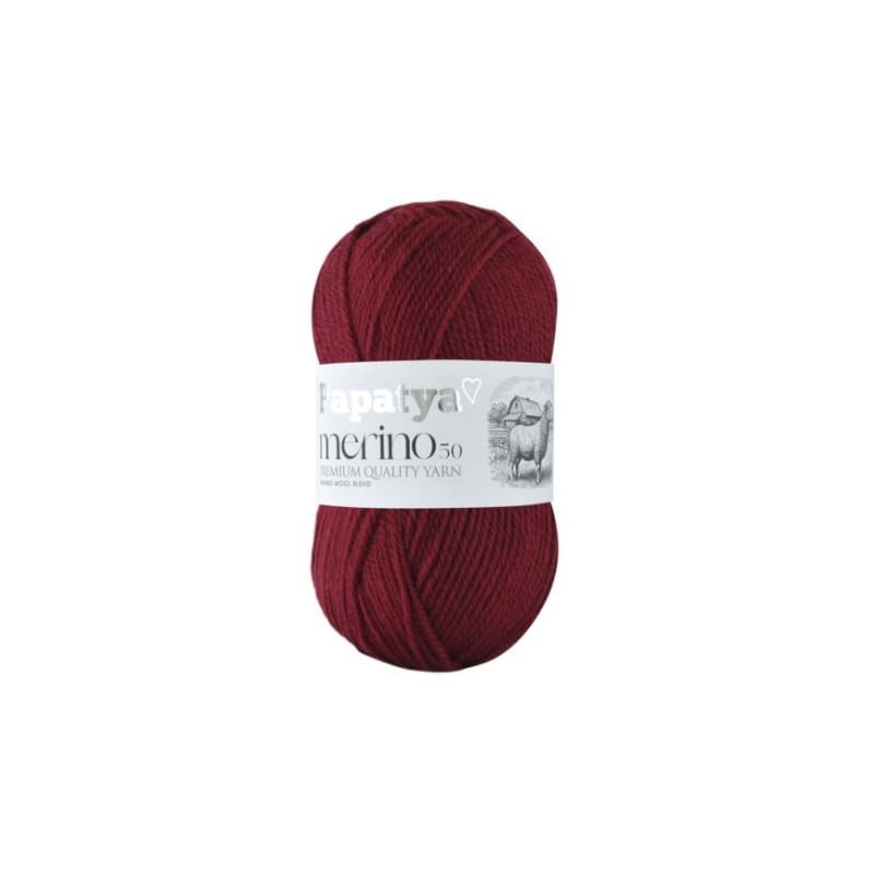 Papatya Merino 50 bordowy 3230