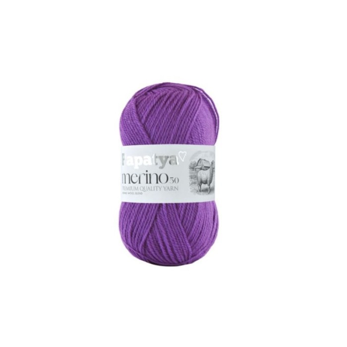 Papatya Merino 50 fioletowy 4550