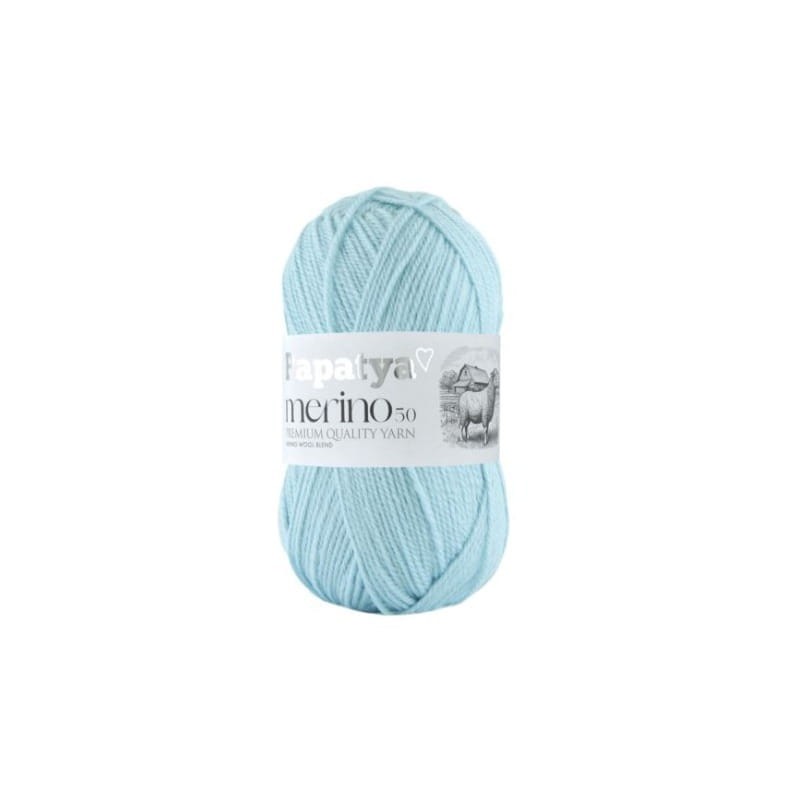 Papatya Merino 50 błękitny 5140