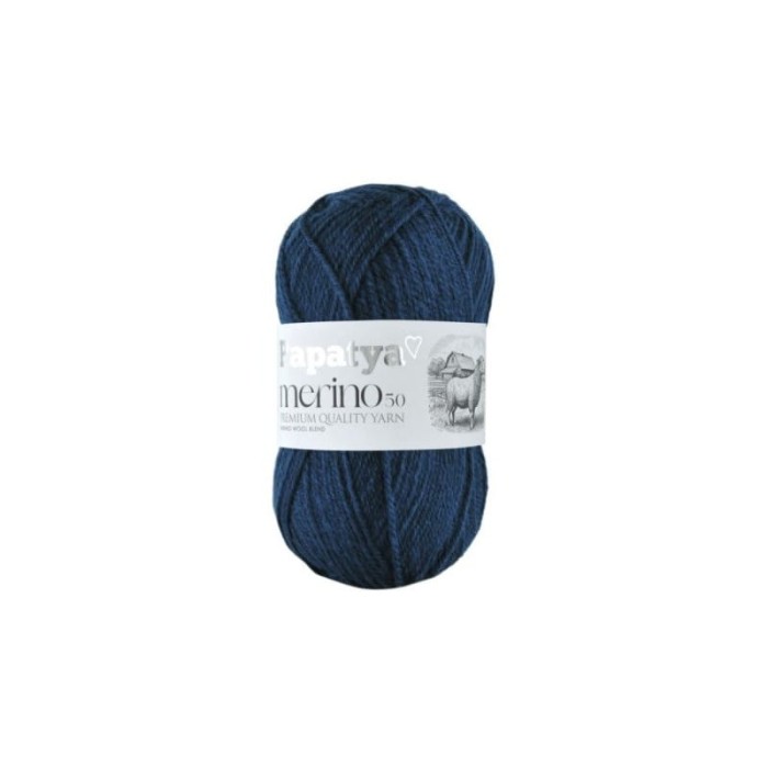 Papatya Merino 50 granatowy 5265