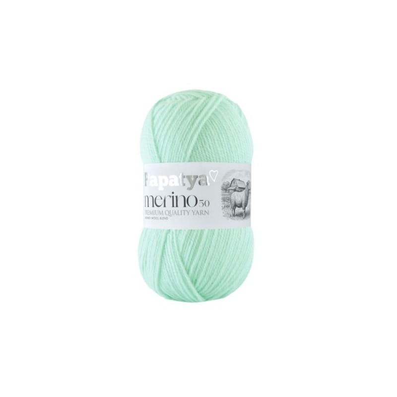 Papatya Merino 50 jasny miętowy 5610