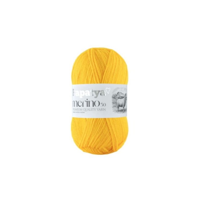 Papatya Merino 50 żółty 7850