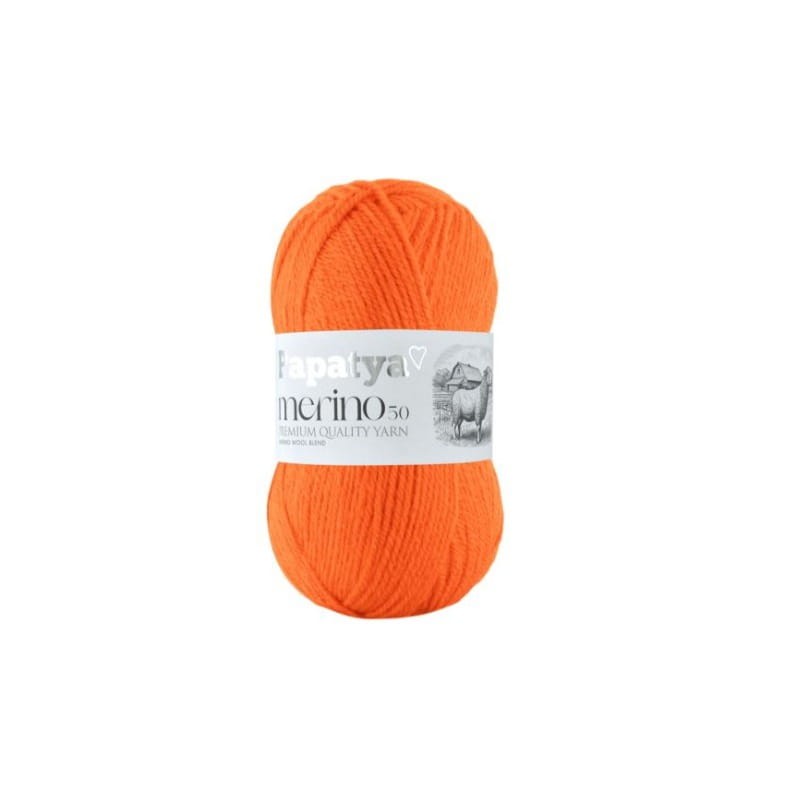 Papatya Merino 50 pomarańczowy 8065