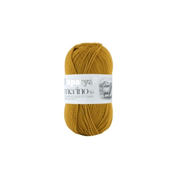Papatya Merino 50 musztardowy 8820