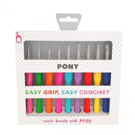 Zestaw szydełek 2-6mm Pony Easy Grip Polka Dots