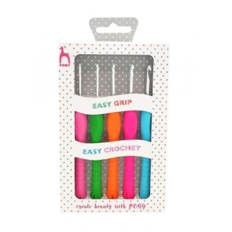 Zestaw szydełek 2-4mm Pony Easy Grip Polka Dots