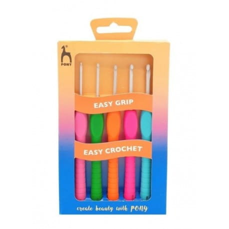 Zestaw szydełek 2-4mm Pony Easy Grip