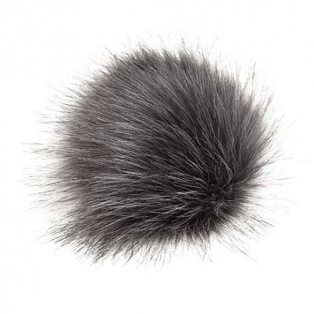 Pompon 12cm grafitowy