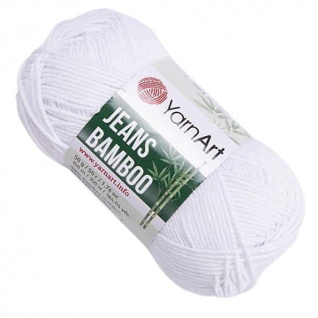 YarnArt Jeans Bamboo 101 biały