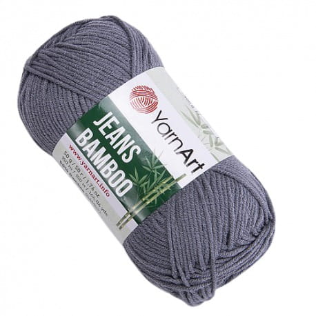 YarnArt Jeans Bamboo 128 ciemny szary