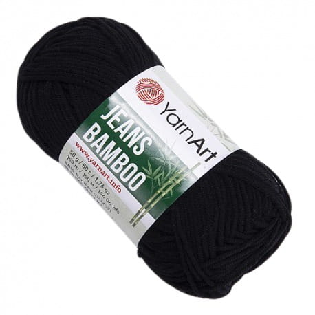 YarnArt Jeans Bamboo 135 czarny