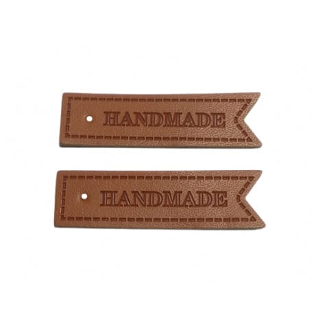 Naszywka Hand Made eko skóra 03 15x50mm