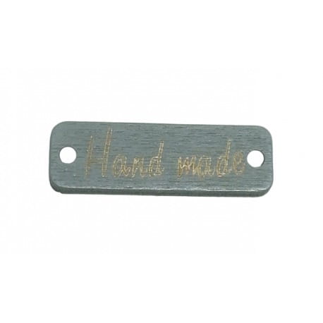 Naszywka Hand Made drewniana 60 10x30mm