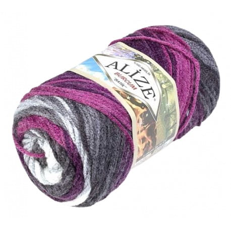 Alize Burcum Batik 4202 szary, różowy