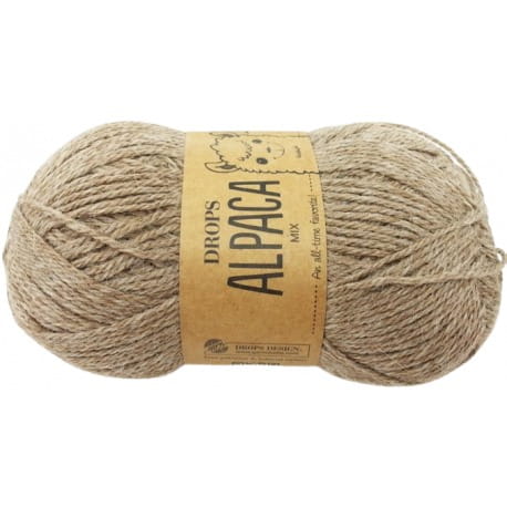 Drops Alpaca Mix 618 kawa z mlekiem