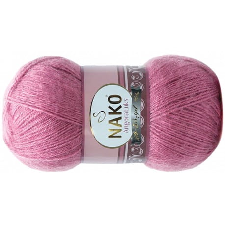 Nako Angora Luks 6682 ciemny róż