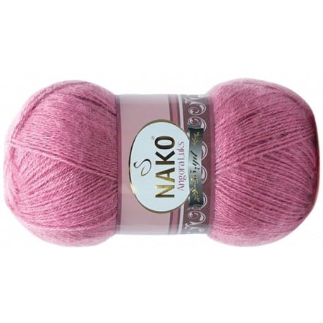 Nako Angora Luks 6682 ciemny róż