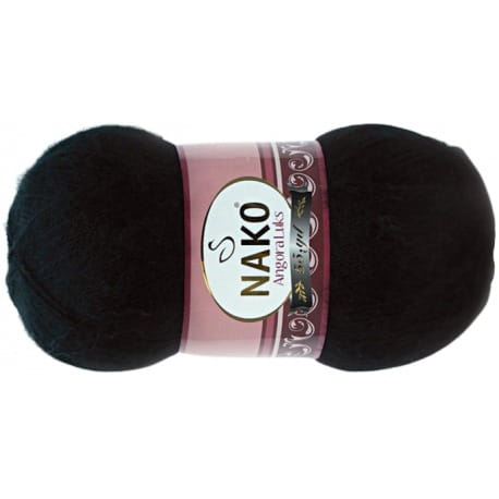 Nako Angora Luks 217 czarny