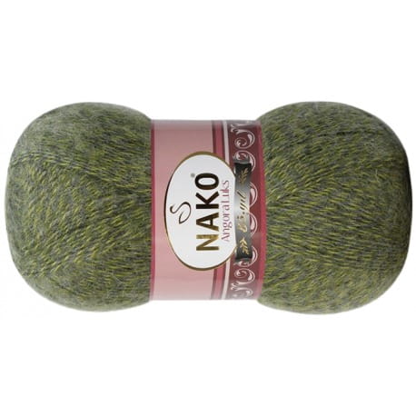 Nako Angora Luks 21358 melanż zieleni