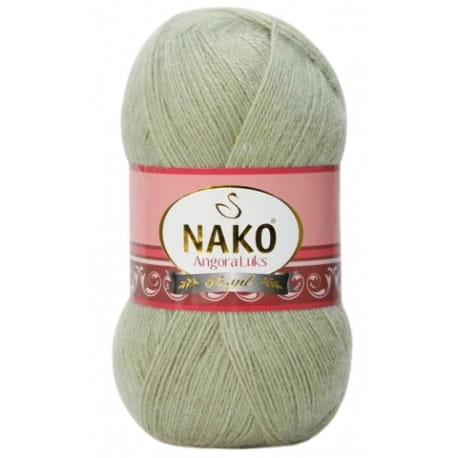 Nako Angora Luks 23266 szaro zielony