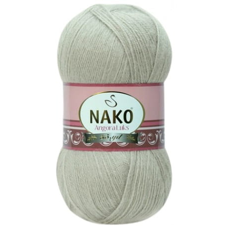 Nako Angora Luks 11031 szaro-perłowy