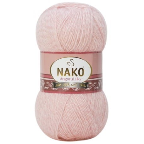 Nako Angora Luks 21356 różowy melanż