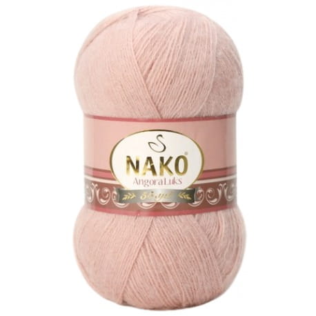 Nako Angora Luks 11251 pastelowy różany