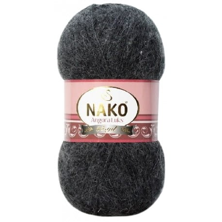 Nako Angora Luks 23328 grafitowy