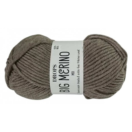 Drops Big Merino Mix 21 szaro beżowy