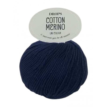 Drops Cotton Merino 08 granatowy