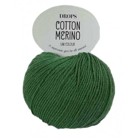 Drops Cotton Merino 11 zielony